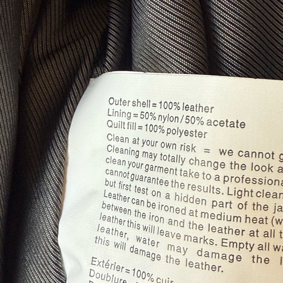 Pelle Pell Sz 62 100% leather jacket in camel color - Picture 10 of 11